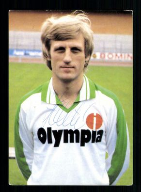 Klaus Fichtel Autogrammkarte Werder Bremen 1981-82 Original Signiert