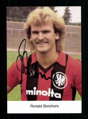 Ronald Borchers Autogrammkarte Eintracht Frankfurt 1979-80 Original Signiert