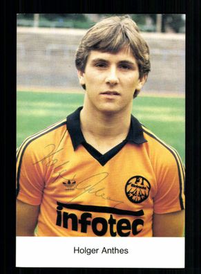 Holger Anthes Autogrammkarte Eintracht Frankfurt 1981-82 Original Signiert