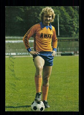 Jürgen Galbierz Autogrammkarte Wuppertaler SV 1976-77 Original Signiert