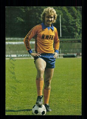 Jürgen Galbierz Autogrammkarte Wuppertaler SV 1976-77 Original Signiert