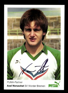 Axel Noruschat Autogrammkarte Werder Bremen 1984-85 Original Signiert