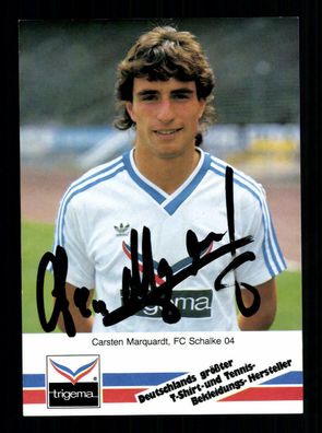 Carsten Marquardt Autogrammkarte FC Schalke 04 1986-87 Original Signiert