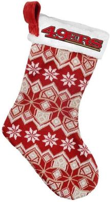 NFL San Francisco 49ers Ugly Santa Claus Stocking Strumpf Socke Nikolaus Weihnachten