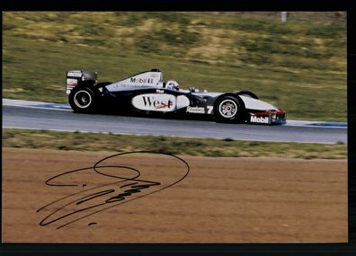 David Coulthard Foto Original Signiert Formel 1 Fahrer 1994-2008 ## BC G 26919