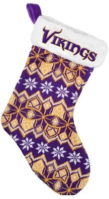 NFL Minnesota Vikings Ugly Santa Claus Stocking Strumpf Socke Nikolaus Weihnachten