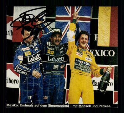 Riccardo Patrese Foto Original Signiert Formel 1 Fahrer 1977-1993 ## BC G 27120