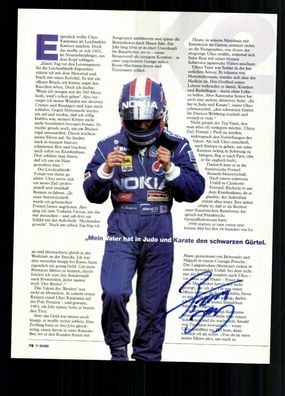 Ukyo Katayama Original Signiert Formel 1 Fahrer 1992-1997 ## G 27200