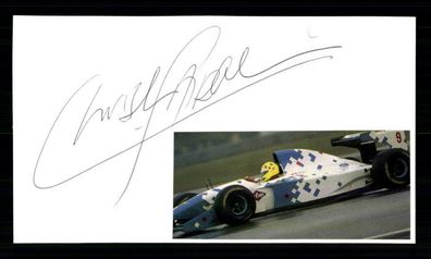 Christian Fittipaldi Original Signiert Formel 1 Fahrer 1992-1994 ## G 27207