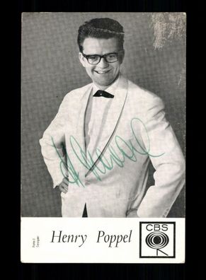 Henry Poppel Autogrammkarte Original Signiert ## BC 160219