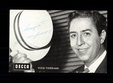 Vico Torriani Autogrammkarte Original Signiert ## BC 160448