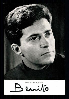 Benito Valentino Autogrammkarte Original Signiert ## G 27317