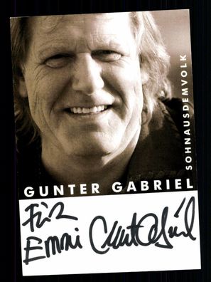 Gunther Gabriel Autogrammkarte Original Signiert ## G 27320