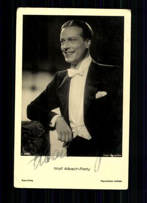 Wolf Albach Rethy Ross Autogrammkarte Original Signiert TOP## BC 1171