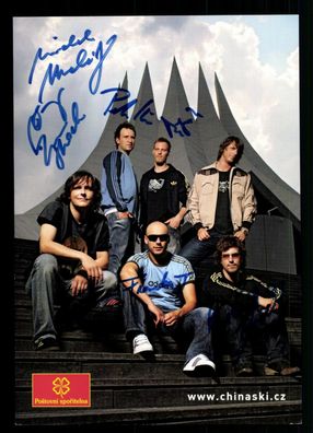 Chinaski Autogrammkarte Original Signiert ## BC G 26178
