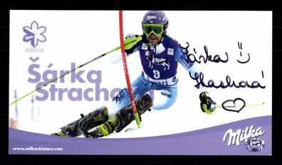 Sarka Stracho Autogrammkarte Original Signiert Skialpin ## BC G 28204