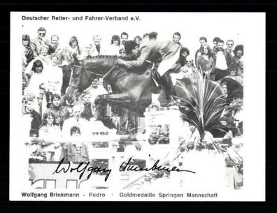 Wolfgang Brinkmann Autogrammkarte Original Signiert Reiten # BC G 28283