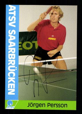 Jörgen Perrson Autogrammkarte Original Signiert Tischtennis ## BC G 28294