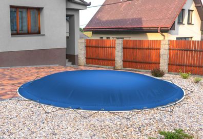 Runde aufblasbare Poolabdeckung Poolplane aus LKW Plane 680 g/ m² (1360g/ m²)