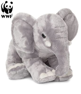 WWF Plüschtier Elefant (Rüssel runter, 18cm) lebensecht Kuscheltier Stofftier