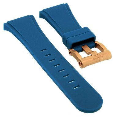 TW STEEL Uhrenarmband Ersatzband Silikon blau Spezial Anstoß CEB4019