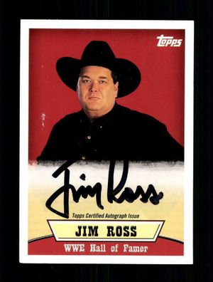 Jim Ross Autogrammkarte Original Signiert ## BC 161175