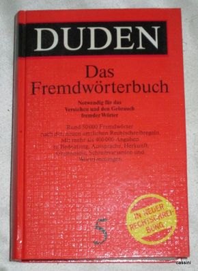 Der Duden, Band 5, Fremdwörterbuch