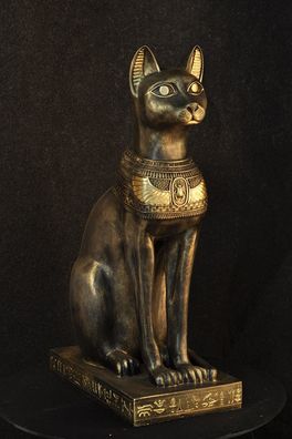 Bastet Katze Antik Ägypten Skarabäus Cat Tier Hand bemalt