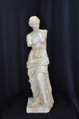 Statue Frau Hand bemalt Antik sehr liebevoll Büste Figur Skulptur