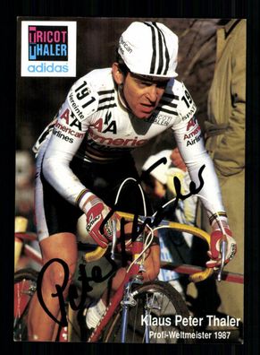 Klaus Peter Thaler Autogrammkarte Original Signiert Radfahren + 3