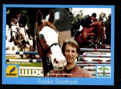 Franke Sloothaak Autogrammkarte Original Signiert Reiten + 2