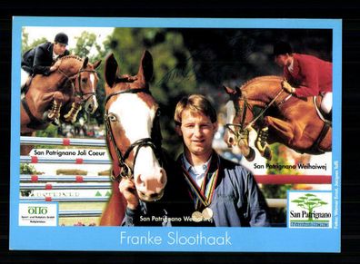 Franke Sloothaak Autogrammkarte Original Signiert Reiten + 3