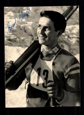 Ernst Scherter Autogrammkarte Original Signiert Skispringen