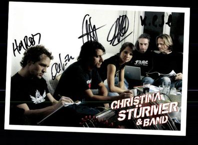 Christina Stürmer Autogrammkarte Original Signiert ## BC 87340