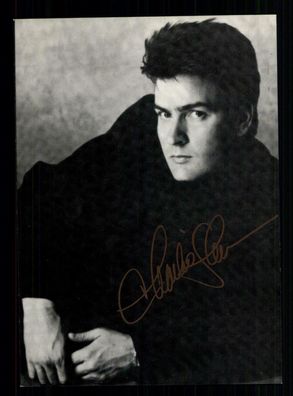 Charlie Sheen Autogrammkarte TOP ## BC G 29508