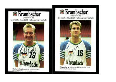 12 Autogrammkarten Handball Original Signiert ## K 1301