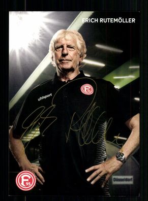 Erich Rutemöller Autogrammkarte Fortuna Düsseldorf 2018-19 Original Signiert