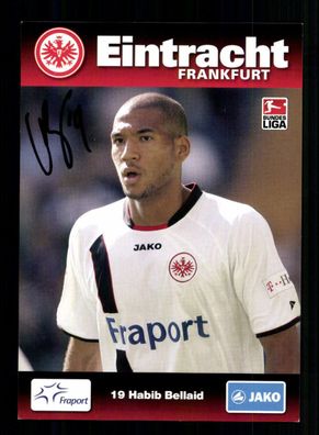 Habib Bellaid Autogrammkarte Eintracht Frankfurt 2009-10 Original Signiert
