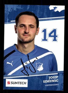 Josip Simunic Autogrammkarte TSG Hoffenheim 2011-12 Original Signiert