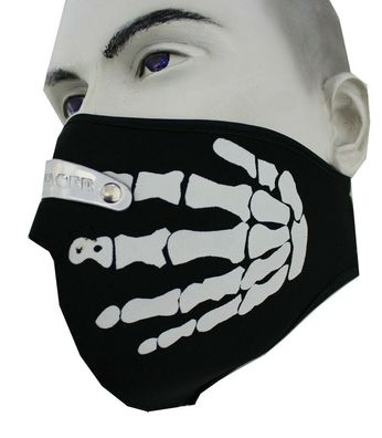 Motorrad Neopren Gesichtsschutz Maske Mund Nasen Schutz Maske Skull Finger Warm