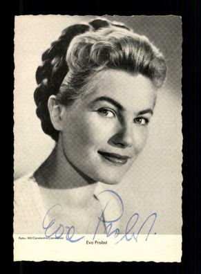 Eva Probst WS Druck Autogrammkarte Original Signiert ## BC 166064