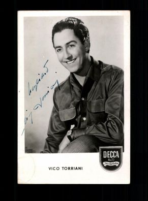 Vico Torriani DECCA Autogrammkarte Original Signiert ## BC 166434