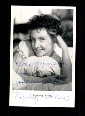 Ingeborg Körner Autogrammkarte Original Signiert ## BC 166483