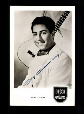 Vico Torriani Decca Autogrammkarte Original Signiert ## BC 166530
