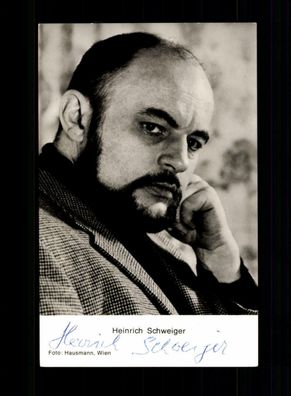 Heinrich Schweiger Autogrammkarte Original Signiert ## BC 166643