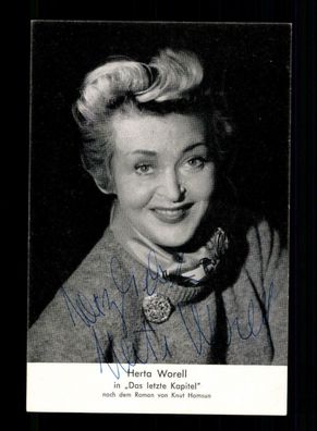 Herta Worell Autogrammkarte Original Signiert ## BC 166681