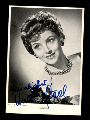 Herta Staal Autogrammkarte Original Signiert ## BC 166704