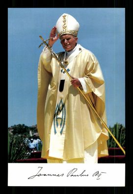 Papst Johannes Paul II Autogrammkarte Kirche ## G 29823 D