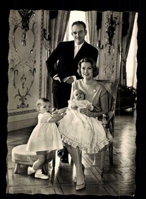 Prinz Rainer III., Prinzessin Grace, Prinz Albert und Caroline ## BC 171204 OU