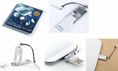 Speicherkartenlesegerät Micro OTG/ USB Multi-Function USB TF Card Reader, NEU, in OVP